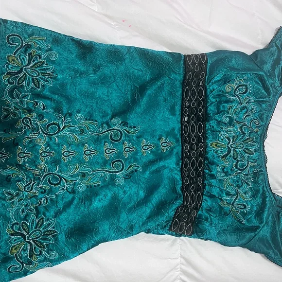 2000s Y2K tie back babydoll top - Picture 2 of 4